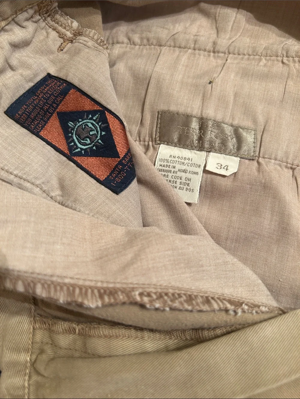 Perry Ellis Men's Tan Chino Pants - Straight Fit